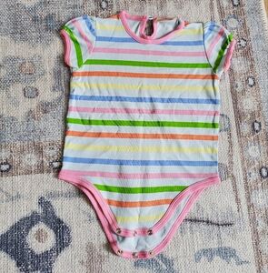 The Beaufort Bonnet Company Girls Striped Bodysuit Sz18-24m